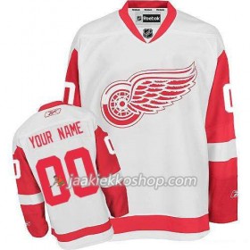 Reebok Nainen NHL Detroit Red Wings Pelipaita Custom Valkoinen Premier Vieras