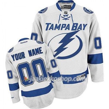 Reebok Nainen NHL Tampa Bay Lightning Pelipaita Custom Valkoinen Premier Vieras