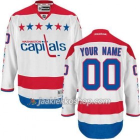 Reebok Nainen NHL Washington Capitals Pelipaita Custom Valkoinen Premier Kolmas