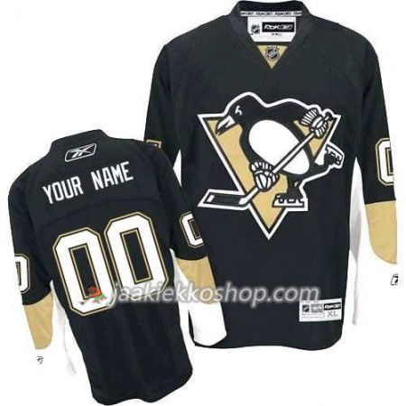 Reebok Miehille NHL Pittsburgh Penguins Pelipaita Custom Musta Premier Koti