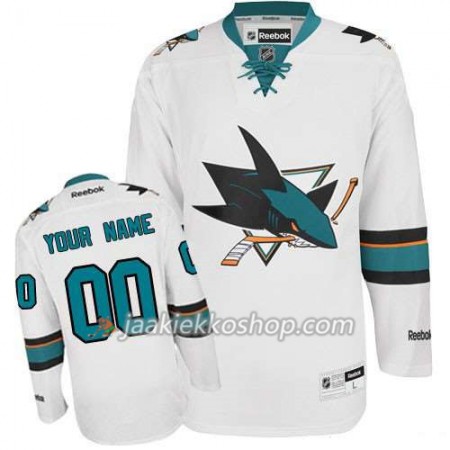 Reebok Miehille NHL San Jose Sharks Pelipaita Custom Valkoinen Premier Vieras