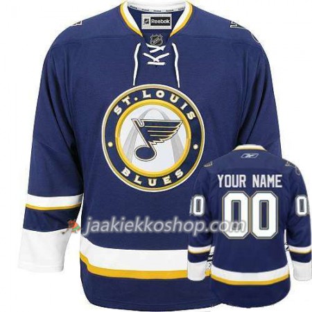 Lapsille NHL St. Louis Blues Pelipaita Custom Sininen Premier Kolmas