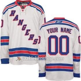 Reebok Miehille NHL New York Rangers Pelipaita Custom Valkoinen Premier Vieras