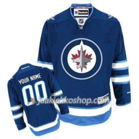 Reebok Miehille NHL Winnipeg Jets Pelipaita Custom Sininen Premier Koti