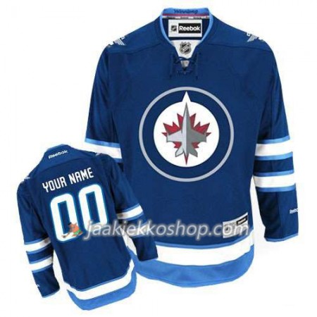 Reebok Miehille NHL Winnipeg Jets Pelipaita Custom Sininen Premier Koti