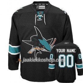 Lapsille NHL San Jose Sharks Pelipaita Custom Musta Premier Kolmas