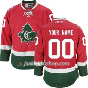 Reebok Miehille NHL Montreal Canadiens Pelipaita Custom Punainen Kolmas Nouveau CD