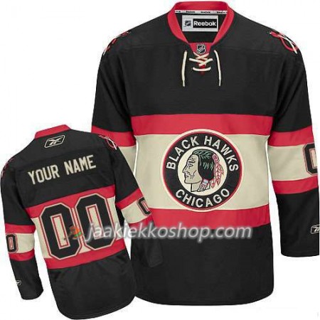 Lapsille NHL Chicago Blackhawks Pelipaita Custom Musta Nouveau Premier Kolmas