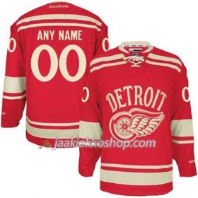 Reebok Nainen NHL Detroit Red Wings Pelipaita Custom Punainen 2014 Winter Classic