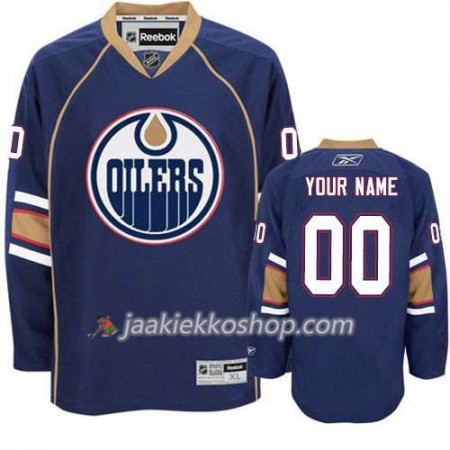 Reebok Miehille NHL Edmonton Oilers Pelipaita Custom Sininen Premier Kolmas