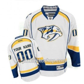 Lapsille NHL Nashville Predators Pelipaita Custom Valkoinen Premier Vieras