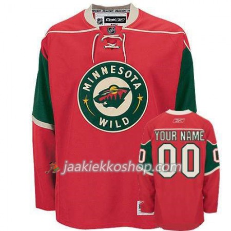 Reebok Miehille NHL Minnesota Wild Pelipaita Custom Punainen Premier Koti