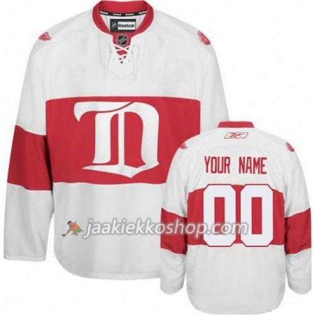 Reebok Miehille NHL Detroit Red Wings Pelipaita Custom Valkoinen Premier Kolmas