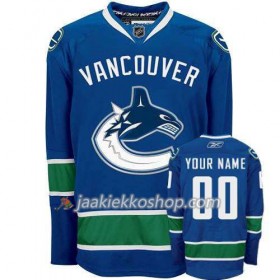 Reebok Miehille NHL Vancouver Canucks Pelipaita Custom Sininen Premier Koti