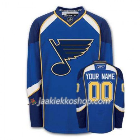 Reebok Nainen NHL St. Louis Blues Pelipaita Custom Sininen Premier Koti