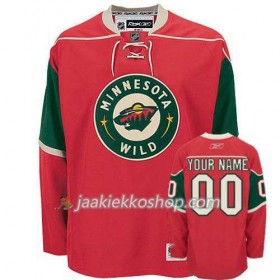 Lapsille NHL Minnesota Wild Pelipaita Custom Punainen Premier Koti