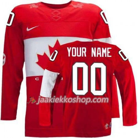 Lapsille NHL Canada Team Pelipaita Custom Punainen Vieras 2014