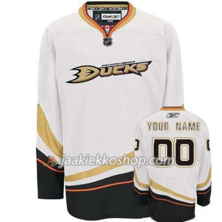 Reebok Miehille NHL Anaheim Ducks Pelipaita Custom Valkoinen Premier Vieras