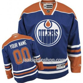 Reebok Miehille NHL Edmonton Oilers Pelipaita Custom Sininen Premier Koti