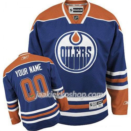 Reebok Miehille NHL Edmonton Oilers Pelipaita Custom Sininen Premier Koti Reebok Miehille NHL Edmonton Oilers Pelipaita Custom Sininen Premier Koti