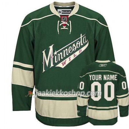 Lapsille NHL Minnesota Wild Pelipaita Custom vihreä Premier Kolmas