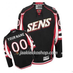 Reebok Miehille NHL Ottawa Senators Pelipaita Custom Musta Premier Kolmas