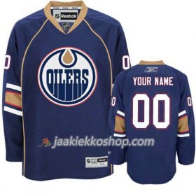 Lapsille NHL Edmonton Oilers Pelipaita Custom Sininen Premier Kolmas