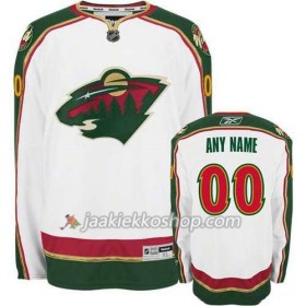 Reebok Miehille NHL Minnesota Wild Pelipaita Custom Valkoinen Premier Vieras