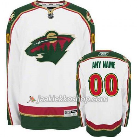 Reebok Miehille NHL Minnesota Wild Pelipaita Custom Valkoinen Premier Vieras