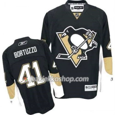 Reebok Miehille NHL Pittsburgh Penguins Pelipaita Robert Bortuzzo 41 Musta Koti