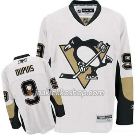Reebok Miehille NHL Pittsburgh Penguins Pelipaita Pascal Dupuis 9 Valkoinen Vieras