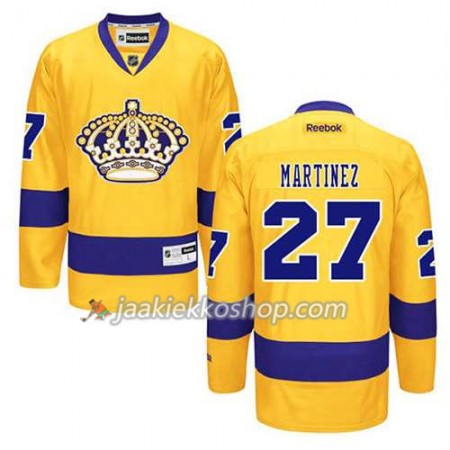 Reebok Miehille NHL Los Angeles Kings Pelipaita Alec Martinez #27 Kolmas Kulta