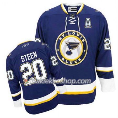 Reebok Miehille NHL St. Louis Blues Pelipaita Alexander Steen #20 Kolmas Sininen