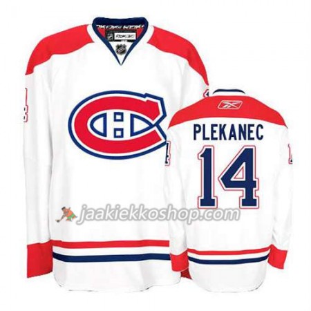 Reebok Miehille NHL Montreal Canadiens Pelipaita Tomas Plekanec #14 Vieras Valkoinen