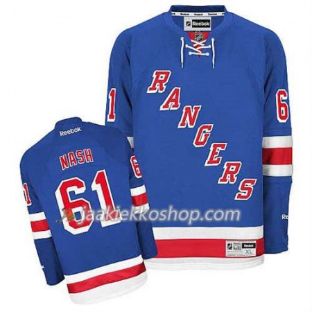 Reebok Miehille NHL New York Rangers Pelipaita Rick Nash #61 Koti Sininen