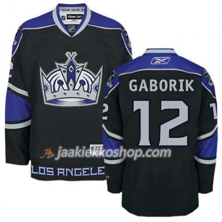 Reebok Miehille NHL Los Angeles Kings Pelipaita Marian Gaborik #12 Kolmas Musta