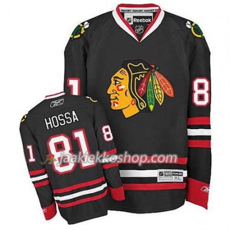 Reebok Miehille NHL Chicago Blackhawks Pelipaita Marian Hossa #81 Kolmas Musta Reebok Miehille NHL Chicago Blackhawks Pelipaita Marian Hossa #81 Kolmas Musta