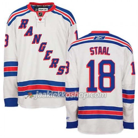 Reebok Miehille NHL New York Rangers Pelipaita Marc Staal #18 Vieras Valkoinen