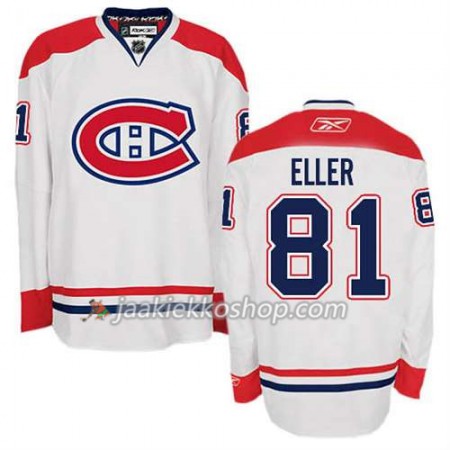 Reebok Miehille NHL Montreal Canadiens Pelipaita Lars Eller #81 Vieras Valkoinen