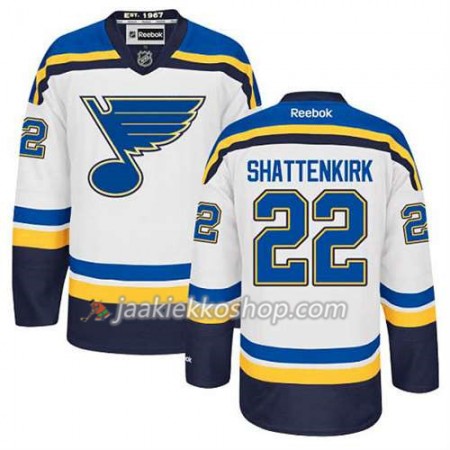 Reebok Miehille NHL St. Louis Blues Pelipaita Kevin Shattenkirk #22 Vieras Valkoinen