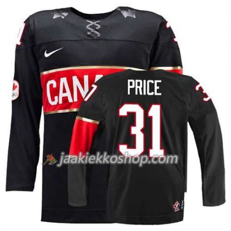 Reebok Nainen NHL Premier Kanada Team Pelipaita Carey Price #31 Kolmas Musta Paita