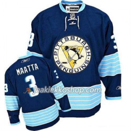 Reebok Miehille NHL Pittsburgh Penguins Pelipaita Olli Maatta 3 Sininen Kolmas