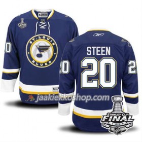 Reebok NHL St. Louis Blues Pelipaita Alexander Steen #20 Sininen Kolmas 2016 Stanley Cup