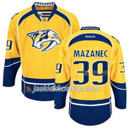 Reebok Miehille NHL Nashville Predators Pelipaita Marek Mazanec #39 Koti Kulta