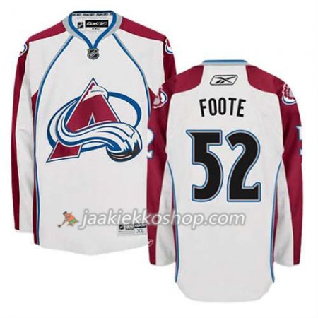Reebok Miehille NHL Colorado Avalanche Pelipaita Adam Foote #52 Vieras Valkoinen