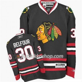 Reebok Nainen NHL Chicago Blackhawks Pelipaita ED Belfour 30 Musta Kolmas