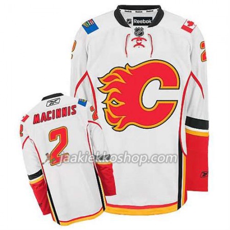Reebok Miehille NHL Calgary Flames Pelipaita Al MacInnis #2 Vieras Valkoinen