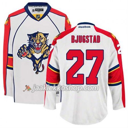 Reebok Miehille NHL Florida Panthers Pelipaita Nick Bjugstad #27 Vieras Valkoinen