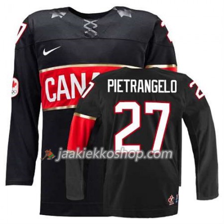 Reebok Miehille NHL Premier Kanada Team Pelipaita Alex Pietrangelo #27 Kolmas Musta Paita