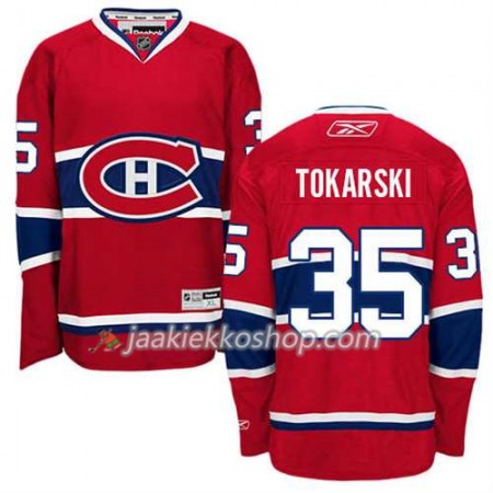 Reebok Miehille NHL Montreal Canadiens Pelipaita Dustin Tokarski #35 Koti Punainen
